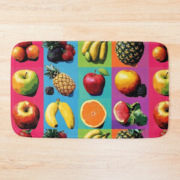 Item preview, Bold Fruit Pop Art Grid, Neon Colors Warhol Style Illustration designed and sold by daila70.