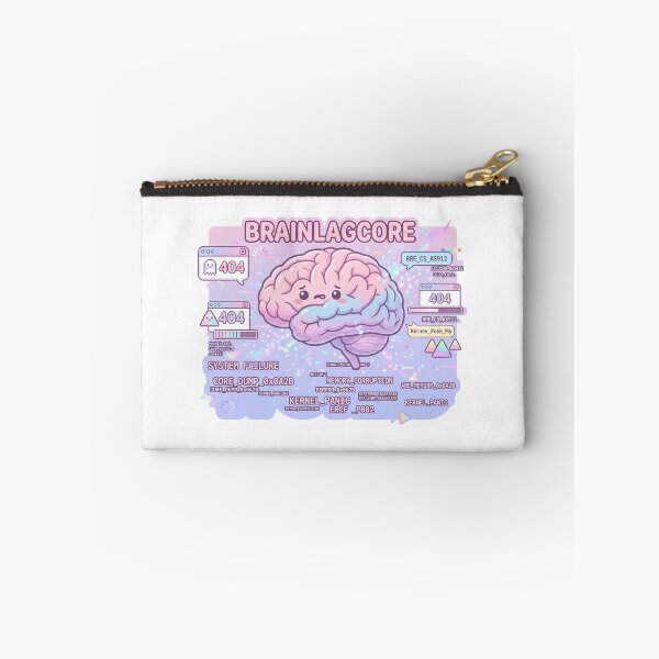 Item preview, Brainlagcore – Cute Glitch Brain Aesthetic Sticker designed and sold by CuteRage.