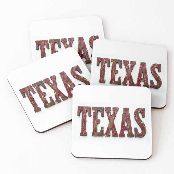 Item preview, *Vintage Rusty Metal TEXAS Letters - Distressed Western Sign Design* designed and sold by Petringo.