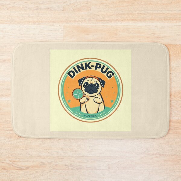Item preview, Pickleball Pug Dink Parade Retro Badge designed and sold by Arte-Excellency.