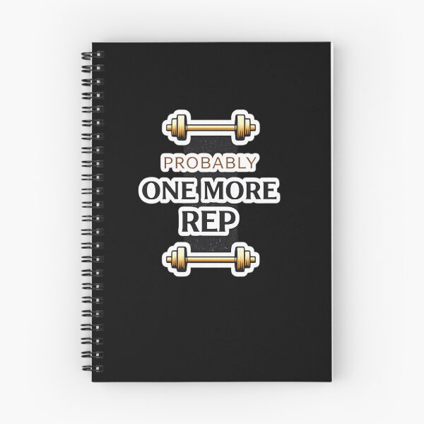 Item preview, Probably One More Rep Funny Gym Quote Minimal Dumbbell Design designed and sold by Artbysarmina.