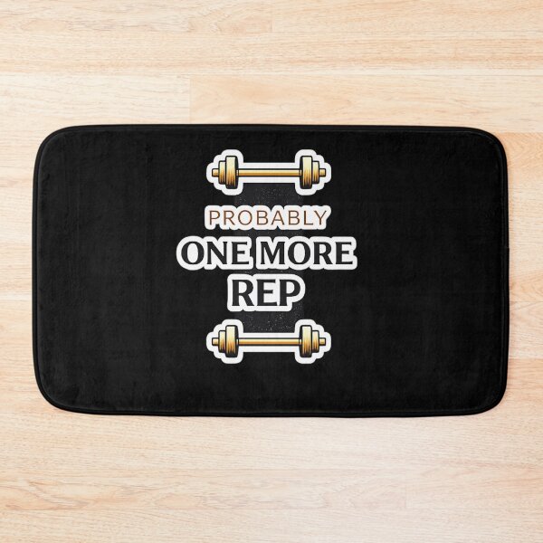 Item preview, Probably One More Rep Funny Gym Quote Minimal Dumbbell Design designed and sold by Artbysarmina.