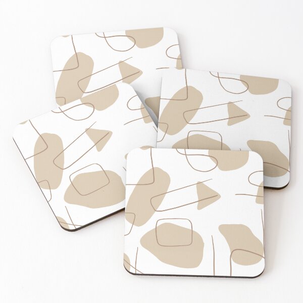 Item preview, Minimal Abstract Shapes Pattern – Modern Neutral Aesthetic designed and sold by Barelythere2324.