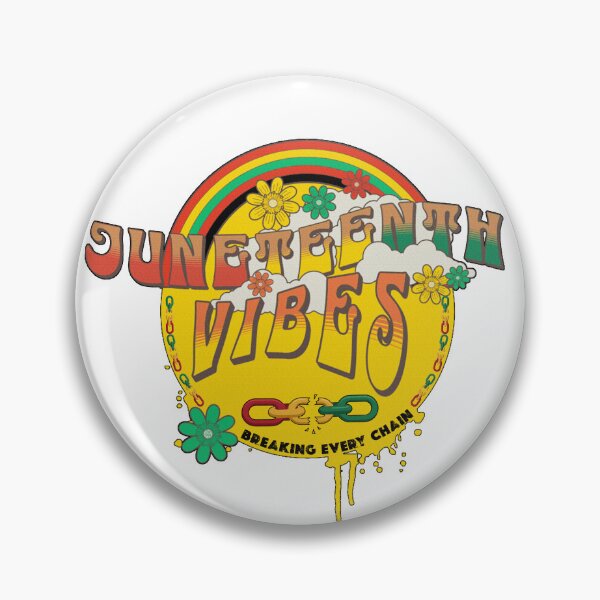 Artikelvorschau, Juneteenth-Vibes, Breaking Every Chain, Retro-Groovy-T-Shirt zum Tag der Freiheit der Schwarzen von 1865 entworfen und verkauft von Youngkev-arts.