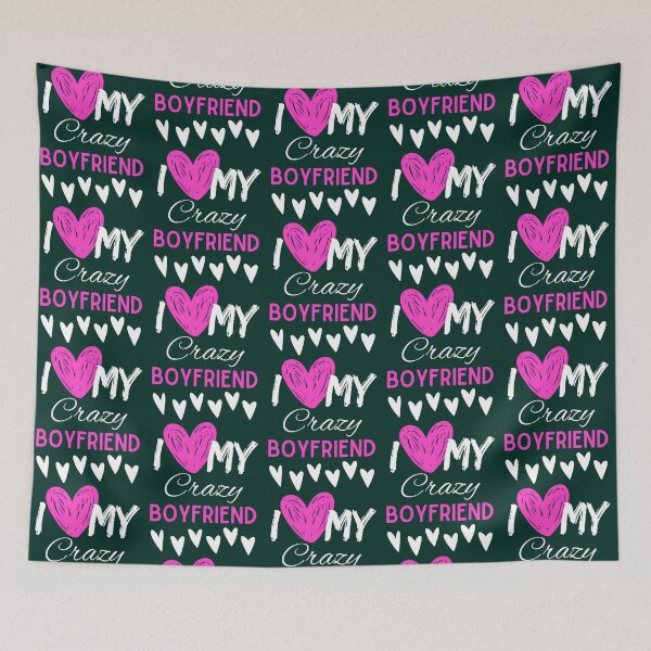 Item preview,  I Love My Crazy Boyfriend T-Shirt Essential T-Shirt designed and sold by Titustore.