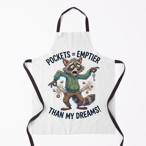 Item preview, Pockets Emptier Than My Dreams Broke Raccoon Sticker designed and sold by CrystalMineArts.