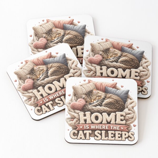 Item preview, Cozy Sleeping Cat Homebody Aesthetic designed and sold by pradeepvisuals.