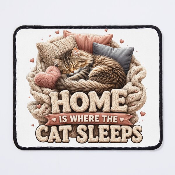 Item preview, Cozy Sleeping Cat Homebody Aesthetic designed and sold by pradeepvisuals.