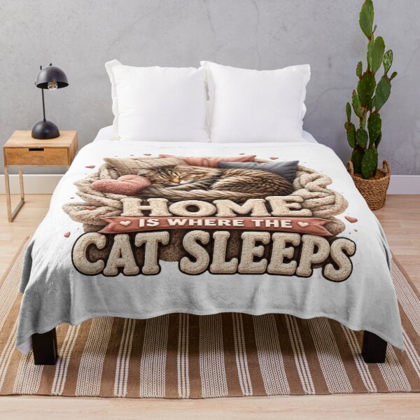 Item preview, Cozy Sleeping Cat Homebody Aesthetic designed and sold by pradeepvisuals.
