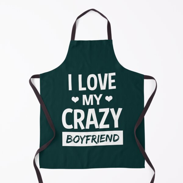 Item preview, I Love My Crazy Boyfriend Funny Quote T Shirt designed and sold by Titustore.