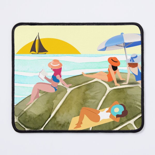 Item preview, Women sunbathing on a giant turtle's shell designed and sold by thefrenchyviet.