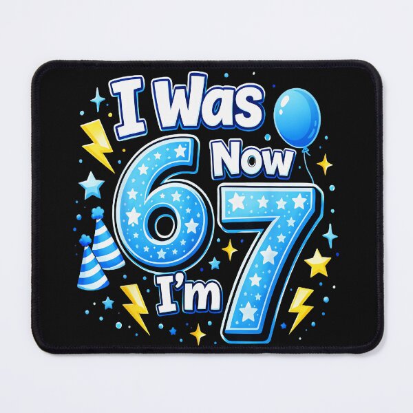 Item preview, I Was 6 Now I'm 7 Seventh Birthday Age Seven Celebration designed and sold by SanTiOmal.