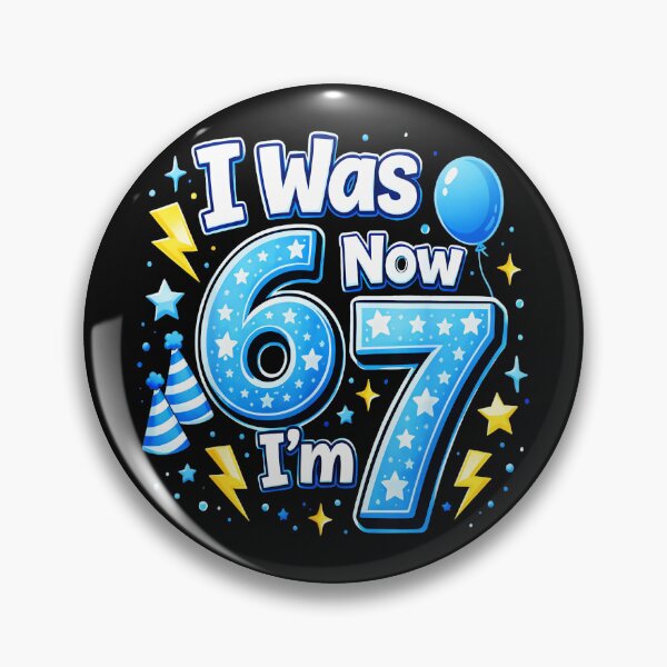 Item preview, I Was 6 Now I'm 7 Seventh Birthday Age Seven Celebration designed and sold by SanTiOmal.