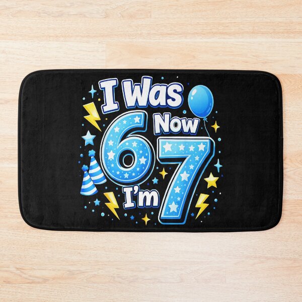 Item preview, I Was 6 Now I'm 7 Seventh Birthday Age Seven Celebration designed and sold by SanTiOmal.