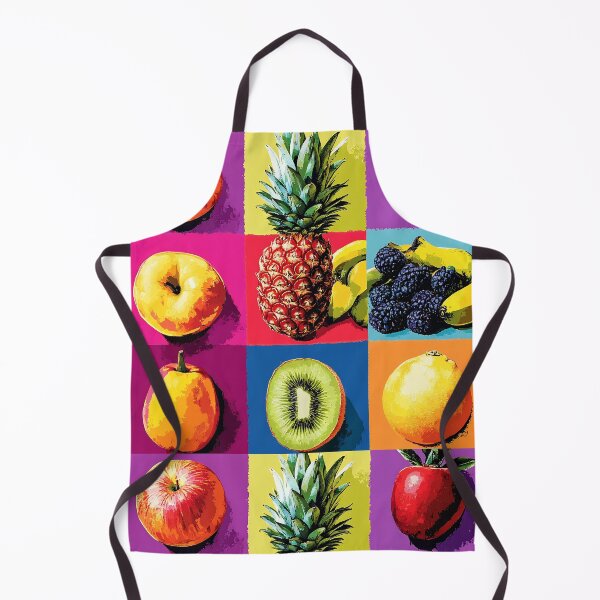 Item preview, Colorful Fruit Grid Pop Art, Vivid Warhol Inspired Pattern Print designed and sold by daila70.