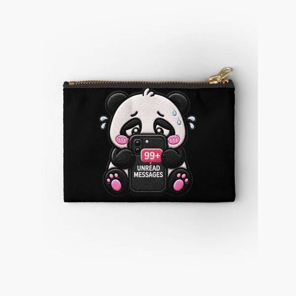 Item preview, Unread Messages Panda Embroidery Patch Cute designed and sold by ColorSplash123.