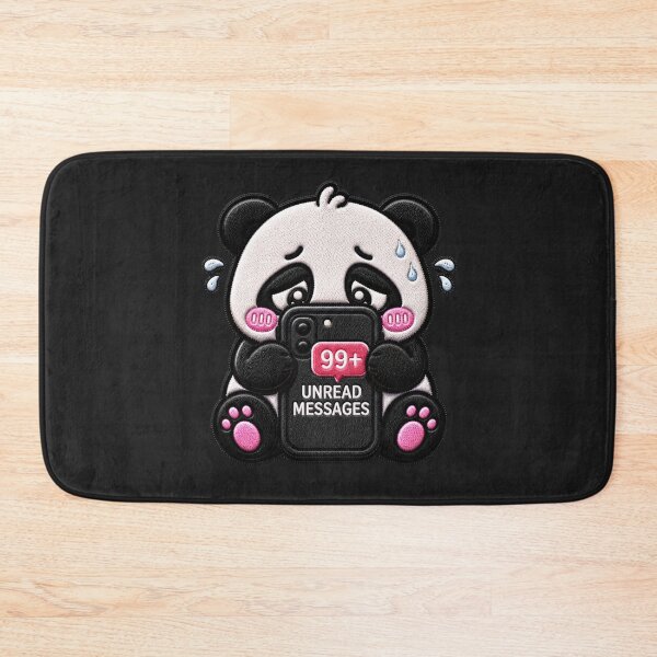 Item preview, Unread Messages Panda Embroidery Patch Cute designed and sold by ColorSplash123.