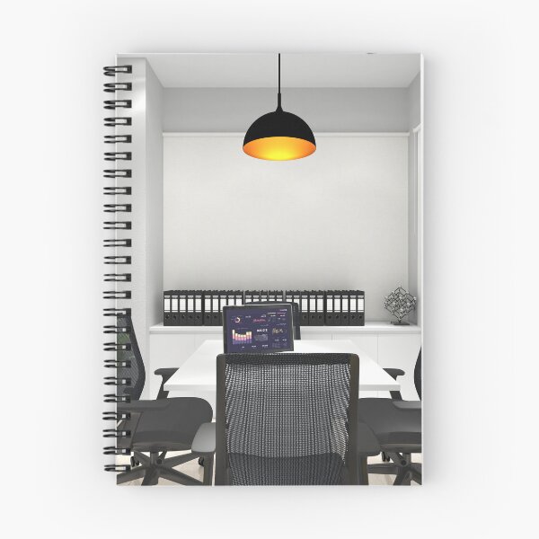 Item preview, Modern Small Office Meeting Room with Black Mesh Chairs designed and sold by ruchikadesigns.