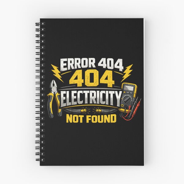 Item preview, Error 404 Electricity Not Found Funny Electrician Gift for Men designed and sold by Ladys-Gents.