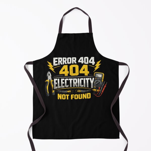 Item preview, Error 404 Electricity Not Found Funny Electrician Gift for Men designed and sold by Ladys-Gents.
