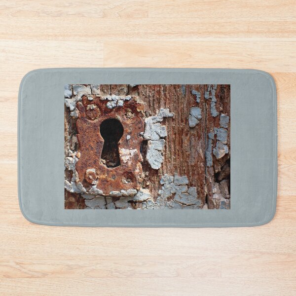 Item preview, Rusty Keyhole on Weathered Wooden Door designed and sold by onubi.