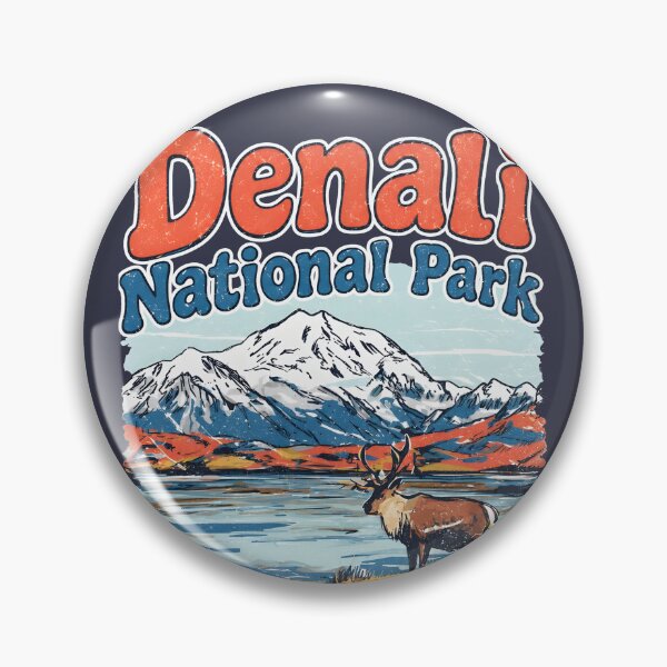 Item preview, Denali National Park Colorful Landscape Cute Bison designed and sold by HowToCanadian.