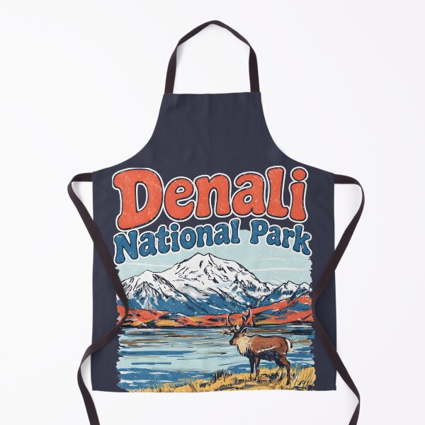 Item preview, Denali National Park Colorful Landscape Cute Bison designed and sold by HowToCanadian.