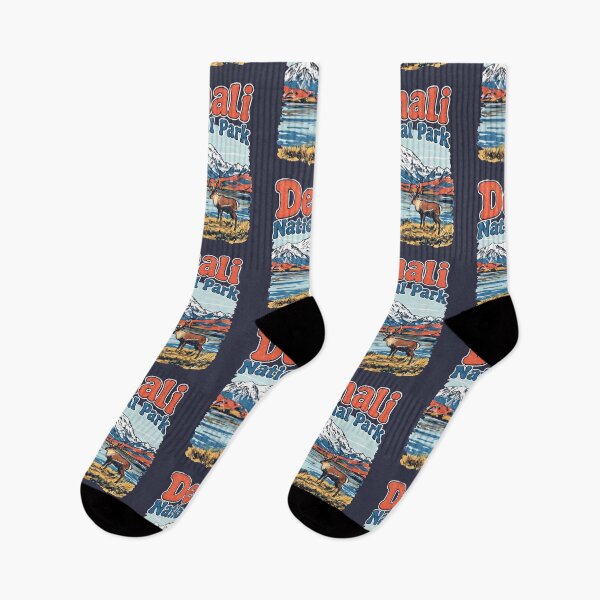 Item preview, Denali National Park Colorful Landscape Cute Bison designed and sold by HowToCanadian.