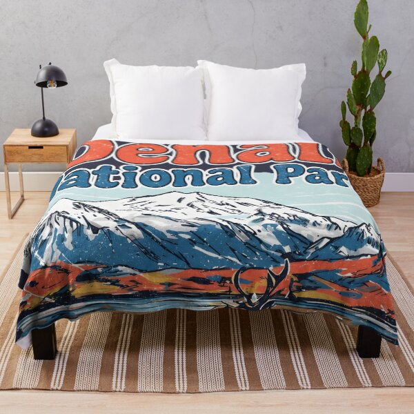Item preview, Denali National Park Colorful Landscape Cute Bison designed and sold by HowToCanadian.