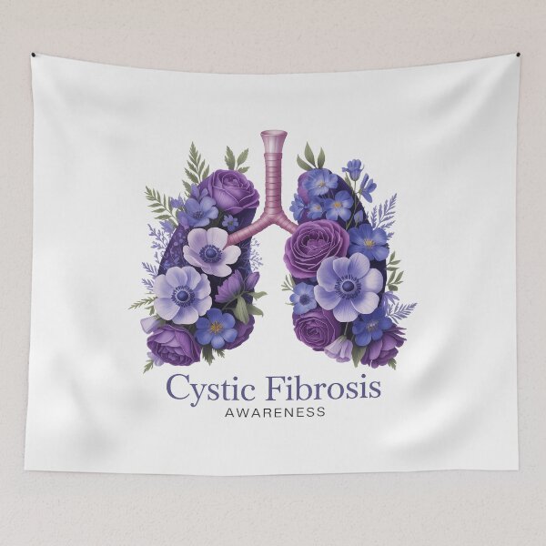 Item preview, Floral Cystic Fibrosis Awareness designed and sold by sailorjessiArt.