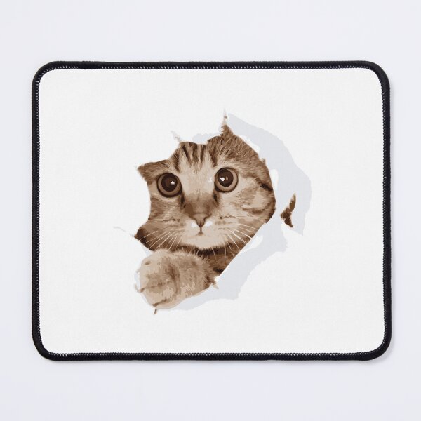 Item preview, Cute 3D Torn Paper Peeking Ginger Cat designed and sold by Thitinan05.