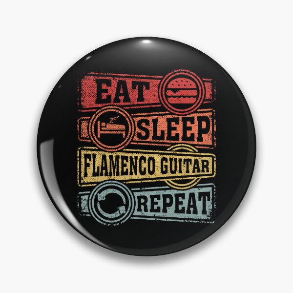 Item preview, Eat Sleep Flamenco guitar Repeat designed and sold by GabbyKash.