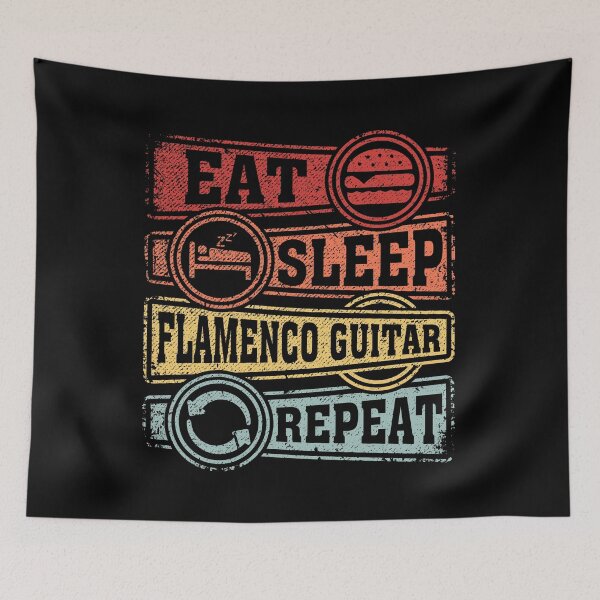 Item preview, Eat Sleep Flamenco guitar Repeat designed and sold by GabbyKash.