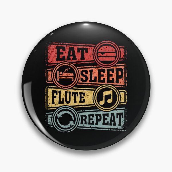 Item preview, Eat Sleep Flute Repeat designed and sold by GabbyKash.