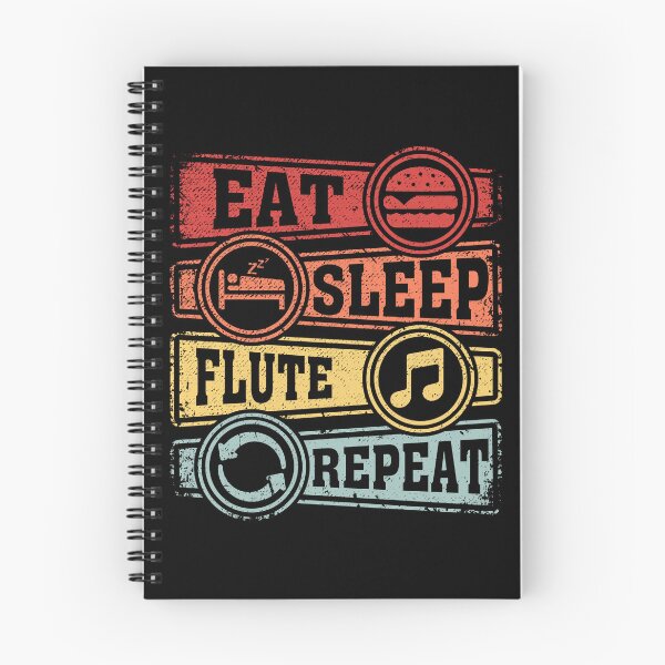 Item preview, Eat Sleep Flute Repeat designed and sold by GabbyKash.