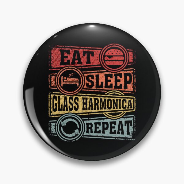 Item preview, Eat Sleep Glass harmonica Repeat designed and sold by GabbyKash.