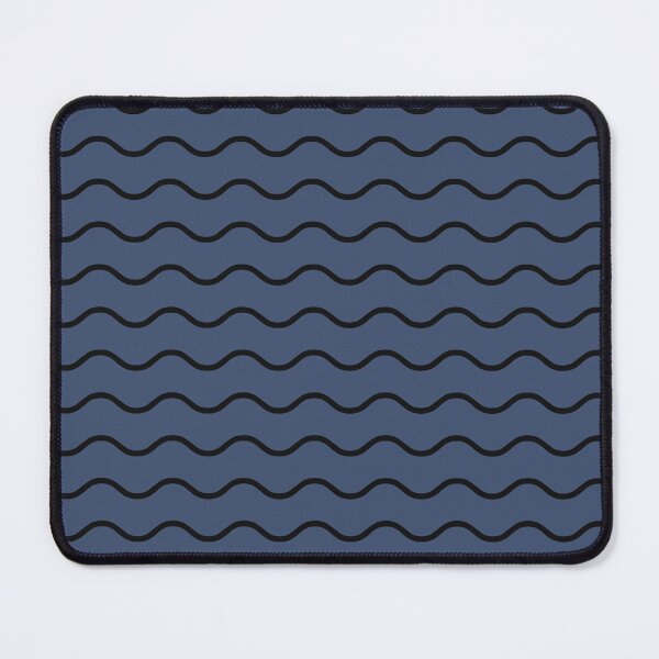 Item preview, Blue And Black Waves Pattern designed and sold by pattern-archive.