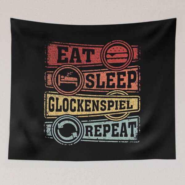 Item preview, Eat Sleep Glockenspiel Repeat designed and sold by GabbyKash.