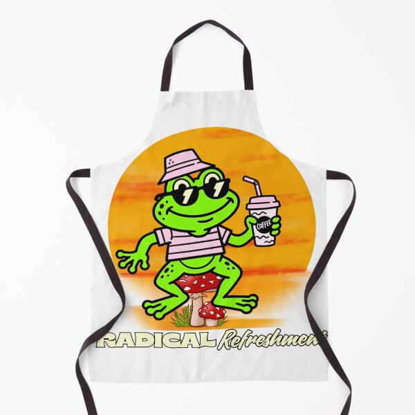 Item preview, Radical Refreshment: Retro Coffee Frog on Mushroom designed and sold by 2msons.
