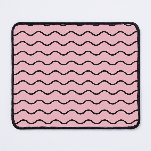 Item preview, Blush And Black Waves Pattern designed and sold by pattern-archive.