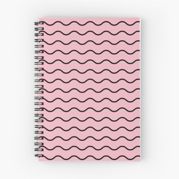 Item preview, Blush And Black Waves Pattern designed and sold by pattern-archive.