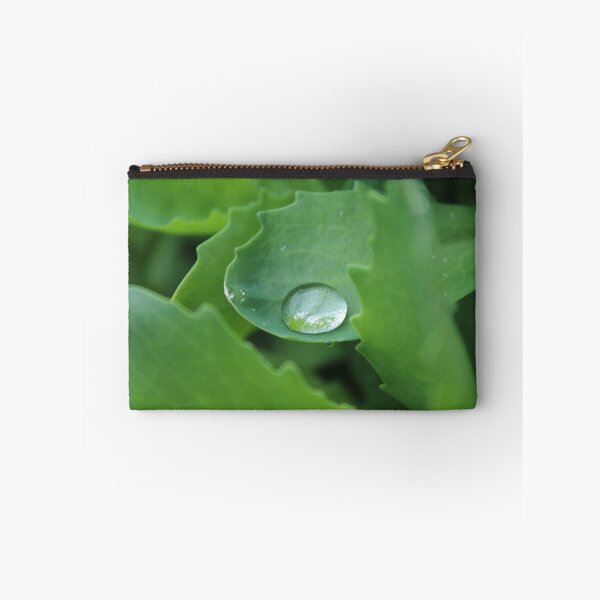 Item preview, Waterdrop on a leaf close up - Soft nature photography designed and sold by Cha-s-lens.