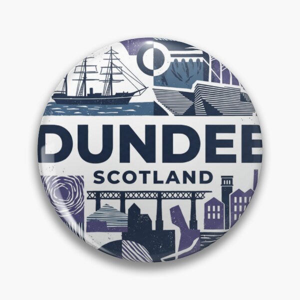 Item preview, Dundee Scotland Vintage Travel Badge Art designed and sold by redsharkuk.