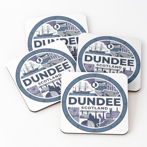 Item preview, Dundee Scotland Vintage Travel Badge Art designed and sold by redsharkuk.