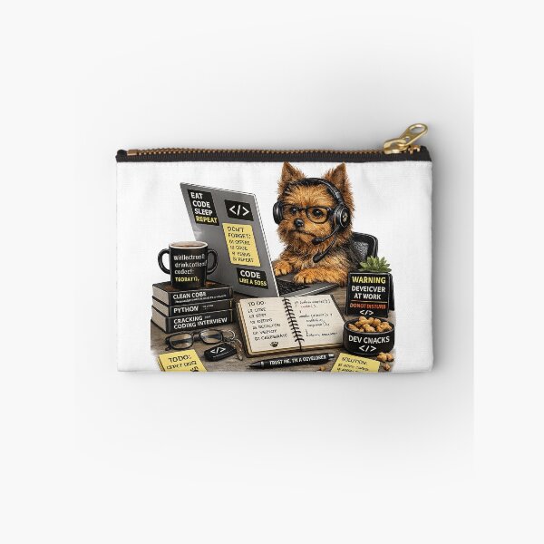 Item preview, Australian Terrier Coding Dog – Realistic Programmer Puppy designed and sold by YamiSociety.