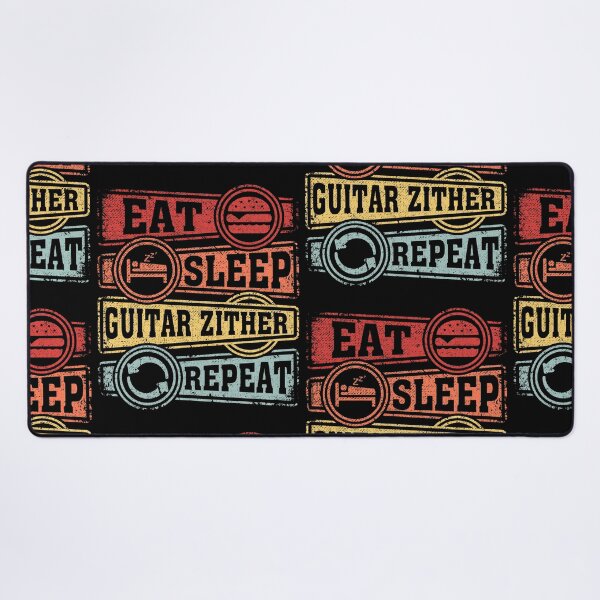 Item preview, Eat Sleep Guitar zither Repeat designed and sold by GabbyKash.