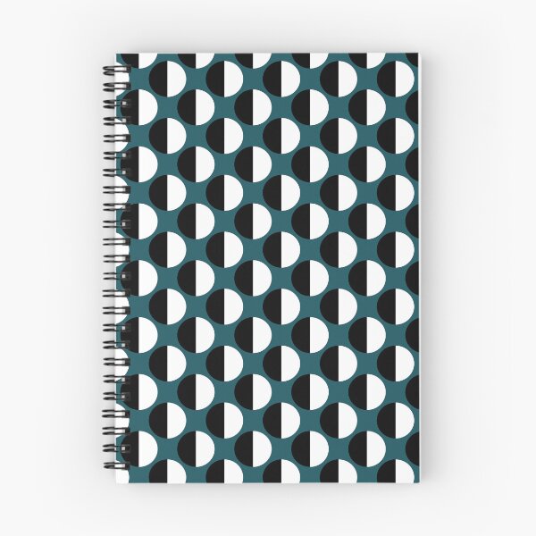Item preview, Teal black and white geometric seamless repeating pattern designed and sold by SeamlessDsign.