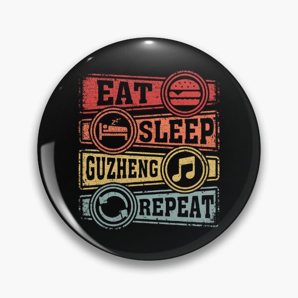Item preview, Eat Sleep Guzheng Repeat designed and sold by GabbyKash.