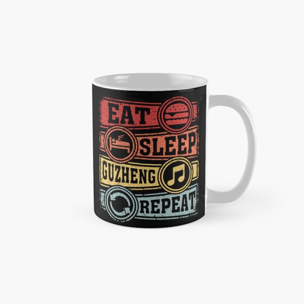 Item preview, Eat Sleep Guzheng Repeat designed and sold by GabbyKash.