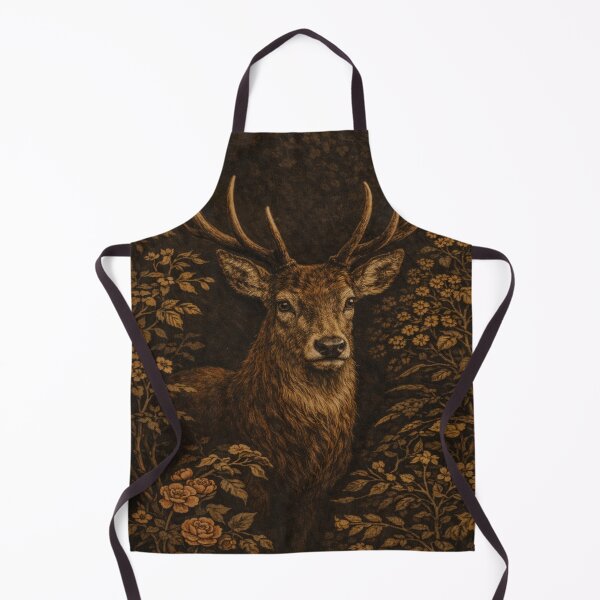 Item preview, Vintage Stag Portrait - Dark Academia Forest Deer Art designed and sold by myforestfog.